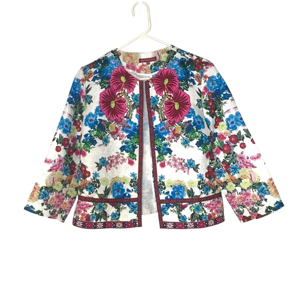 San Francisco Floral Brocade Jacket | Statement Print Blazer | Boho Chic - Picture 1 of 11